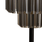 NL90089 Vienna 3 Light Table Lamp Matt Black Smoked