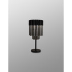 NL90089 Vienna 3 Light Table Lamp Matt Black Smoked