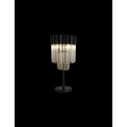 NL90099 Vienna 3 Light Table Lamp Matt Black Cognac
