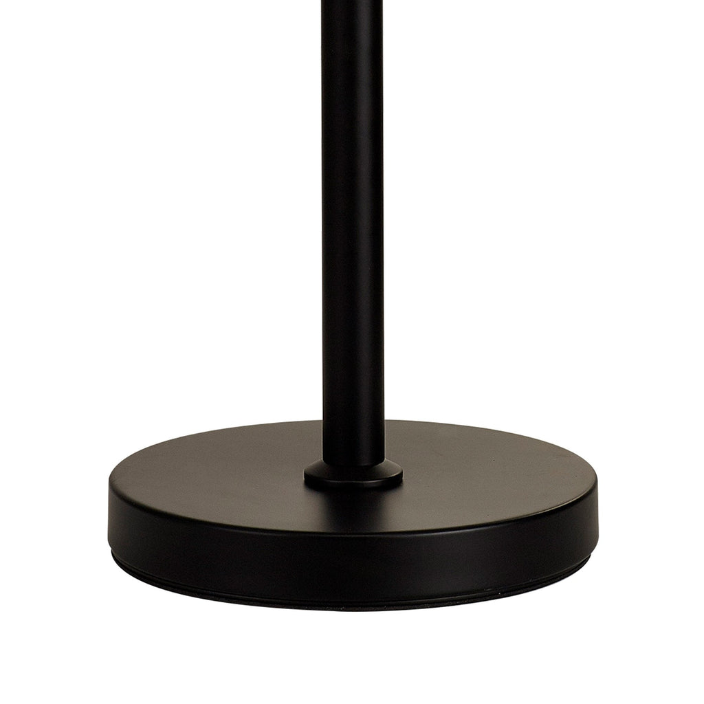 NL90099 Vienna 3 Light Table Lamp Matt Black Cognac