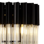 NL90099 Vienna 3 Light Table Lamp Matt Black Cognac