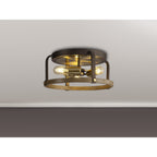NL85759 Laiosa 3 Light Ceiling Light Antique Bronze Brown Oxide