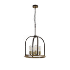 NL85769 Laiosa 4 Light Round Pendant Antique Bronze Brown Oxide