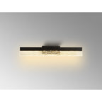 NL9969BL9 Lanaro 1 LED Bathroom Wall Light Sand Black