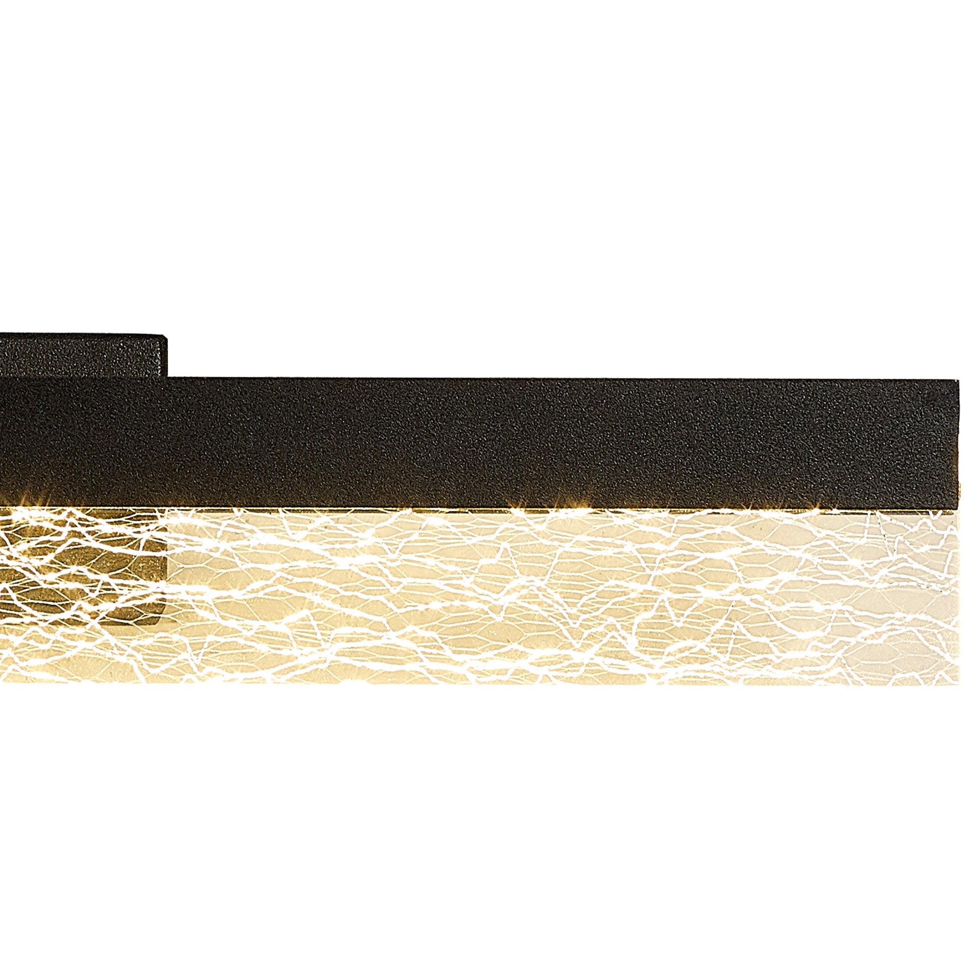 NL9969BL9 Lanaro 1 LED Bathroom Wall Light Sand Black