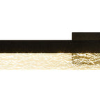 NL9970BL9 Lanaro 1 LED Bathroom Wall Light Sand Black