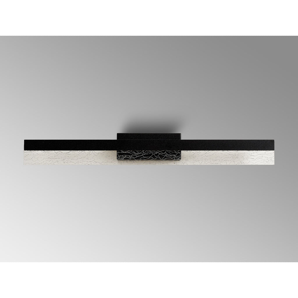 NL9970BL9 Lanaro 1 LED Bathroom Wall Light Sand Black
