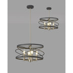 NL78549 Liza 4 Light Pendant Graphite Satin Nickel