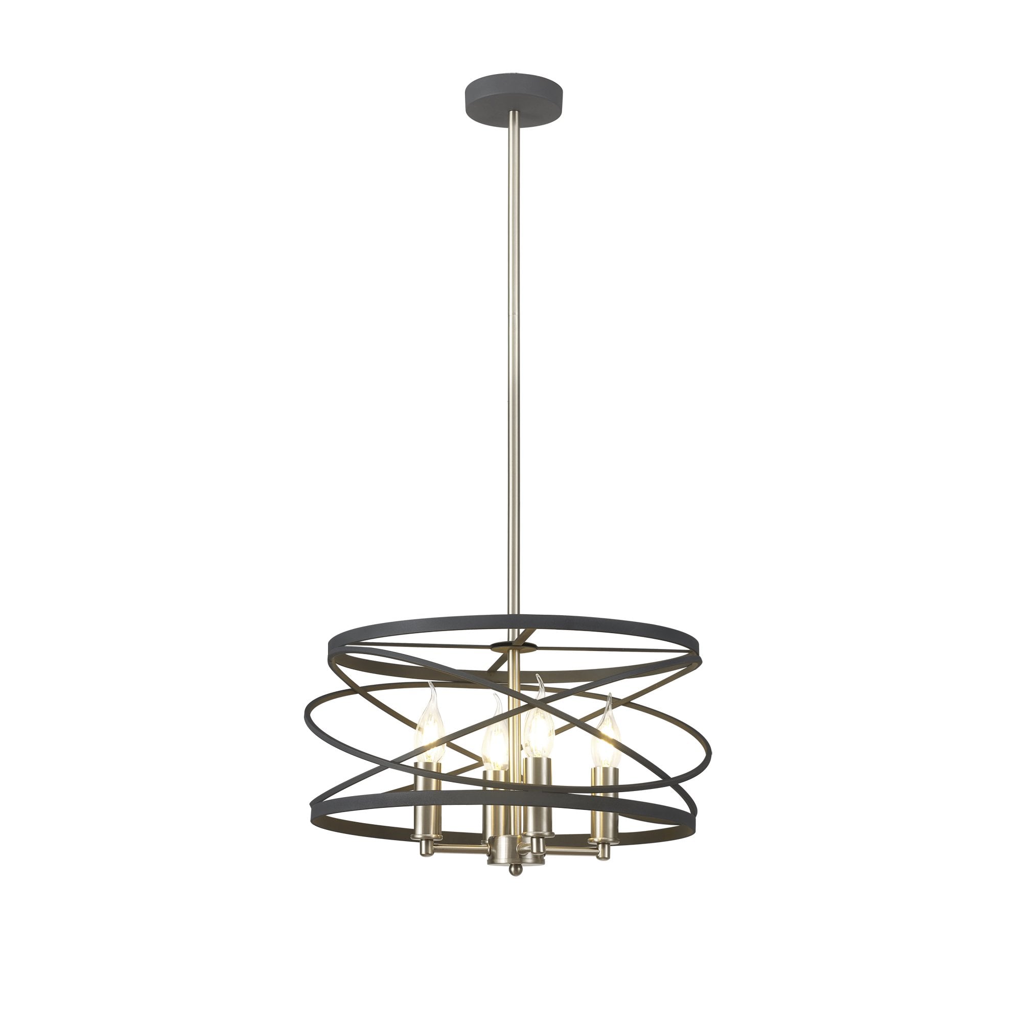 NL78549 Liza 4 Light Pendant Graphite Satin Nickel