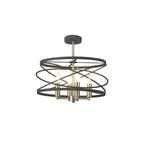 NL78549 Liza 4 Light Pendant Graphite Satin Nickel