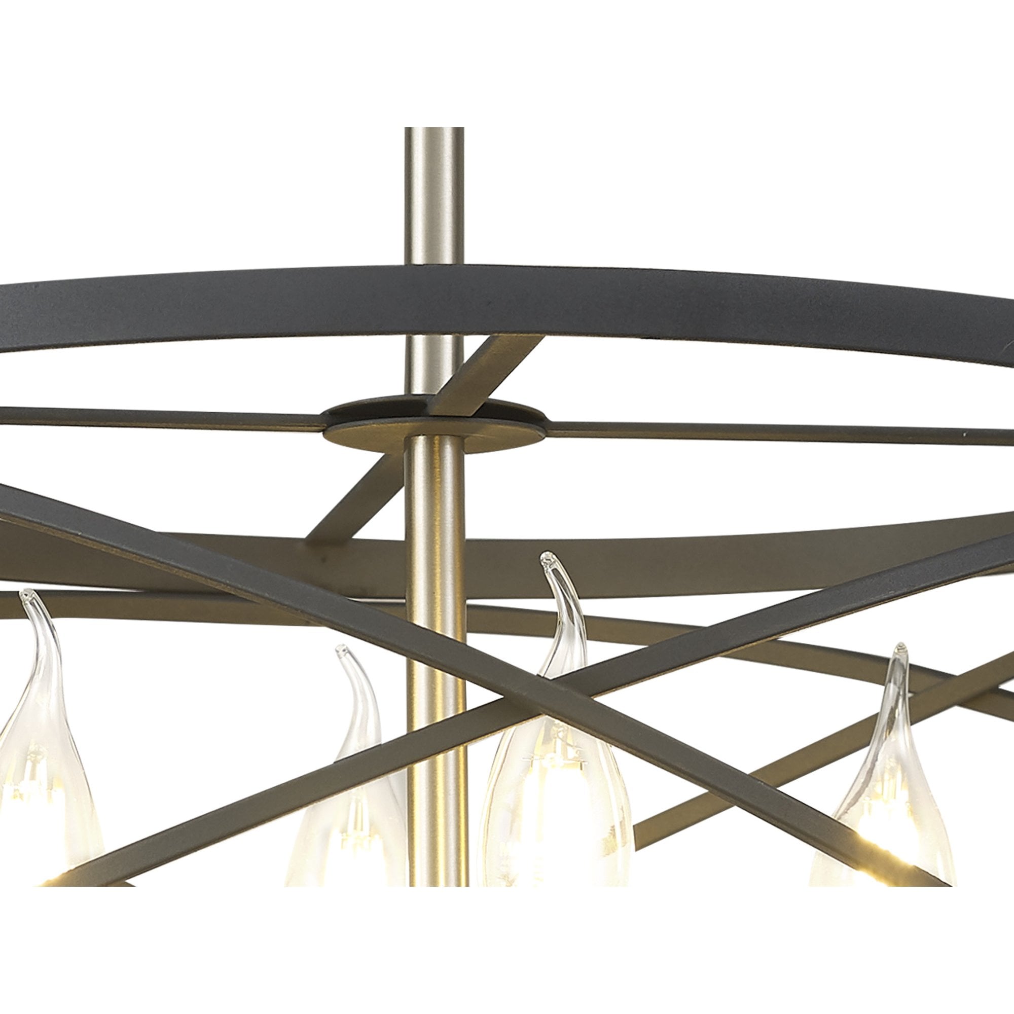 NL78549 Liza 4 Light Pendant Graphite Satin Nickel