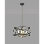 NL78549 Liza 4 Light Pendant Graphite Satin Nickel