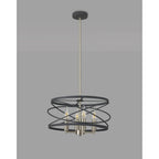 NL78549 Liza 4 Light Pendant Graphite Satin Nickel