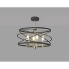 NL78549 Liza 4 Light Pendant Graphite Satin Nickel