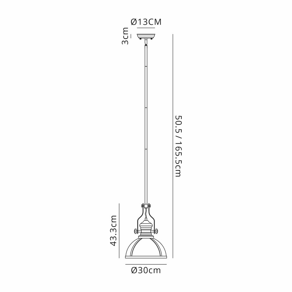 NL7262/BL9 Louis 1 Light Pendant Matt Black Clear