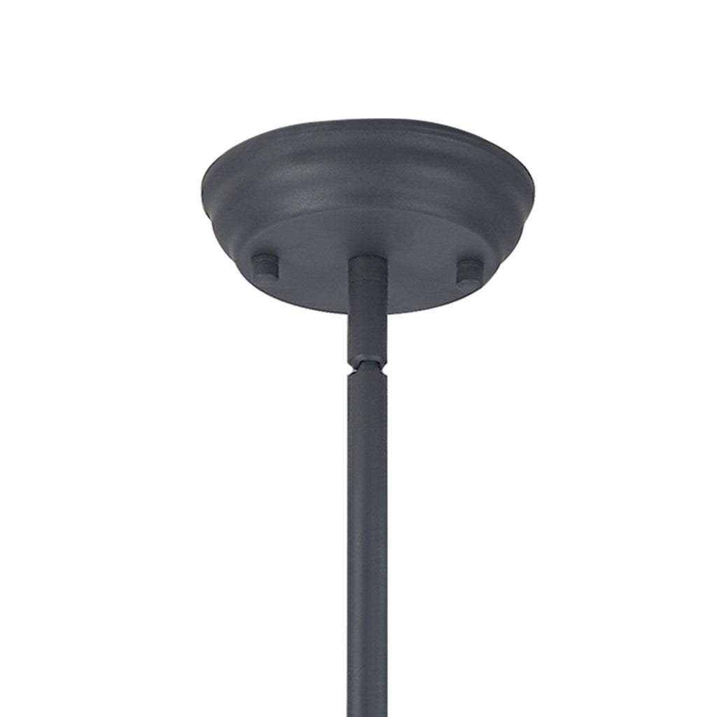 NL7262/GR9 Louis 1 Light Pendant Graphite Clear