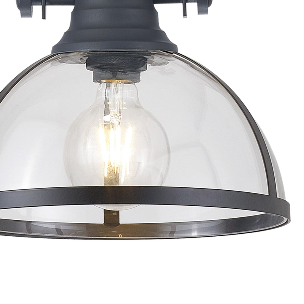 NL7262/GR9 Louis 1 Light Pendant Graphite Clear