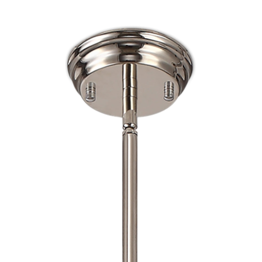 NL7262/PN9 Louis 1 Light Pendant Polished Nickel Clear