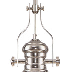 NL7262/PN9 Louis 1 Light Pendant Polished Nickel Clear