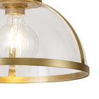 NL7262/SG9 Louis 1 Light Pendant Satin Gold Clear