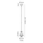 NL83819 Louis 1 Light Pendant Matt Black