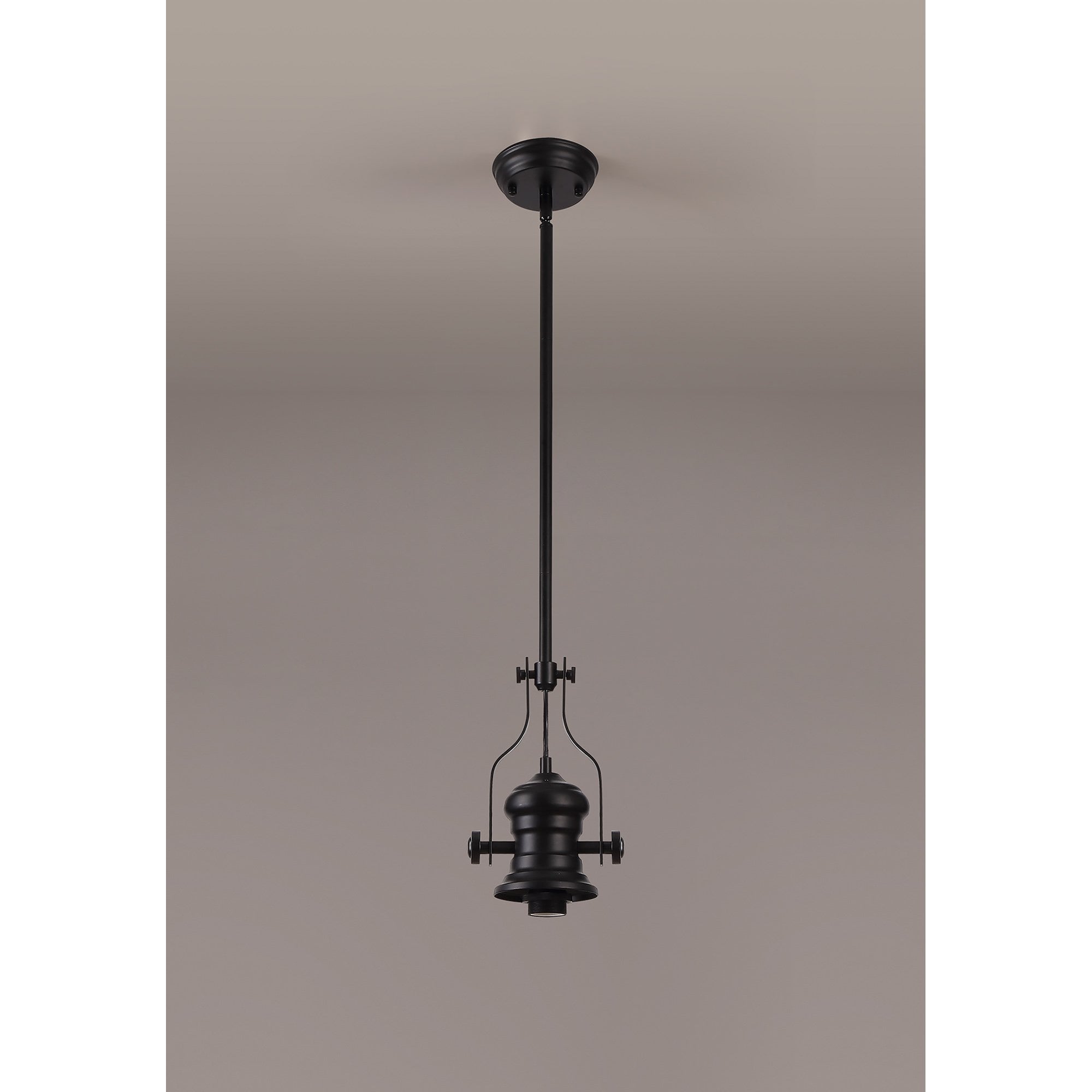 NL83819 Louis 1 Light Pendant Matt Black