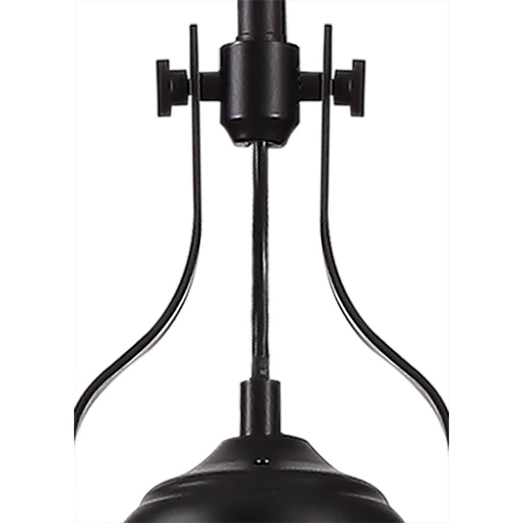 NL83819 Louis 1 Light Pendant Matt Black