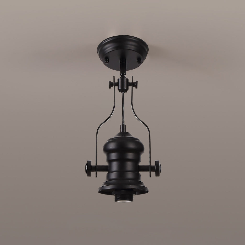 NL83819 Louis 1 Light Pendant Matt Black
