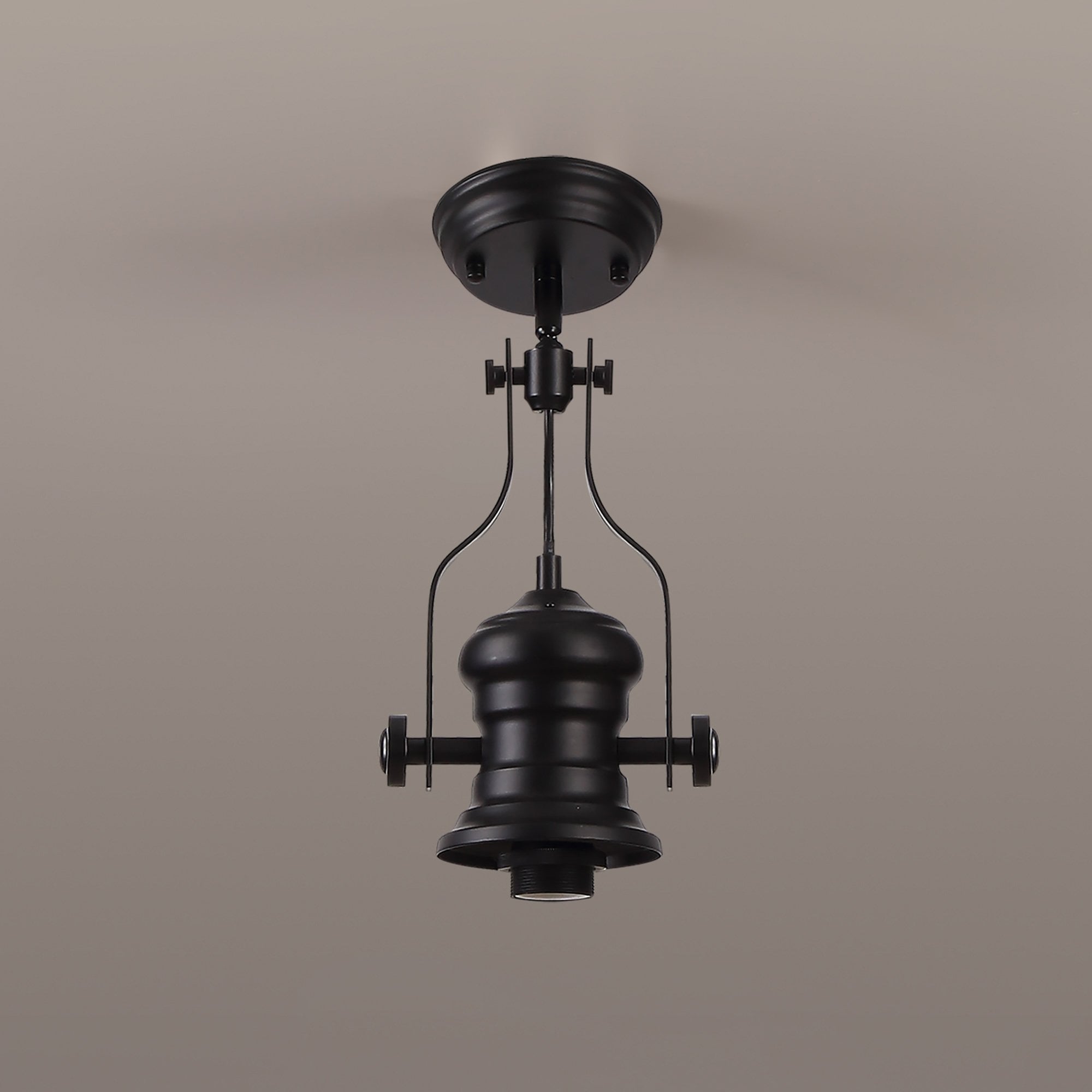 NL83819 Louis 1 Light Pendant Matt Black