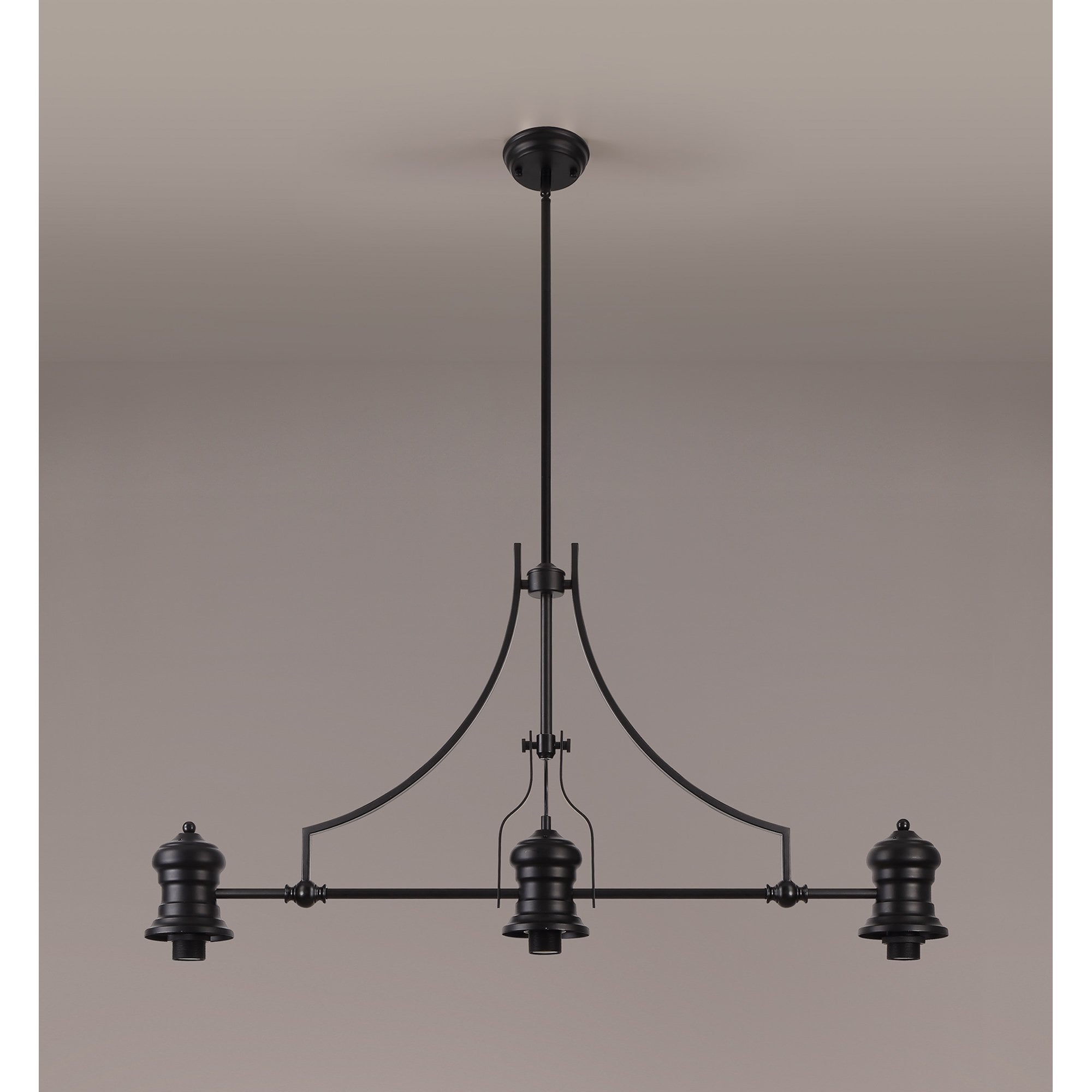 NL83829 Louis 3 Light Linear Pendant Matt Black