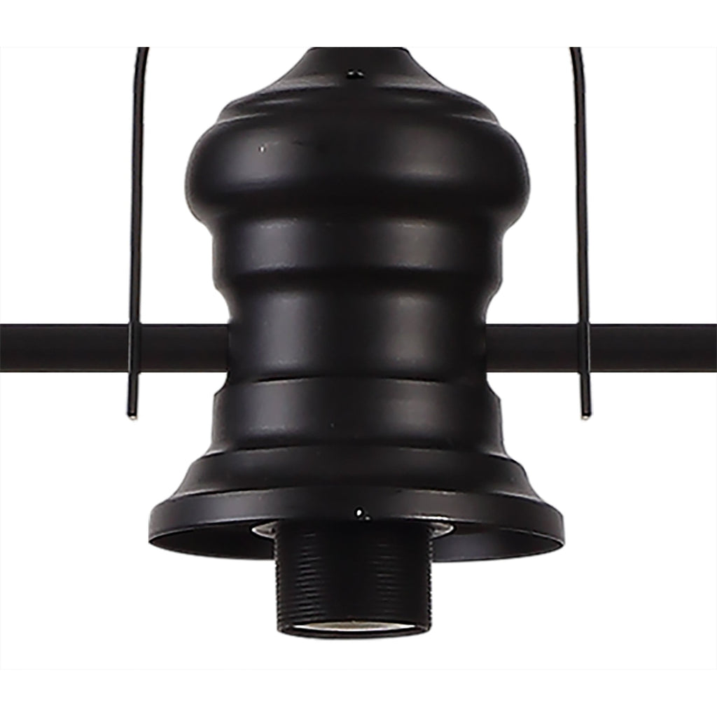 NL83829 Louis 3 Light Linear Pendant Matt Black