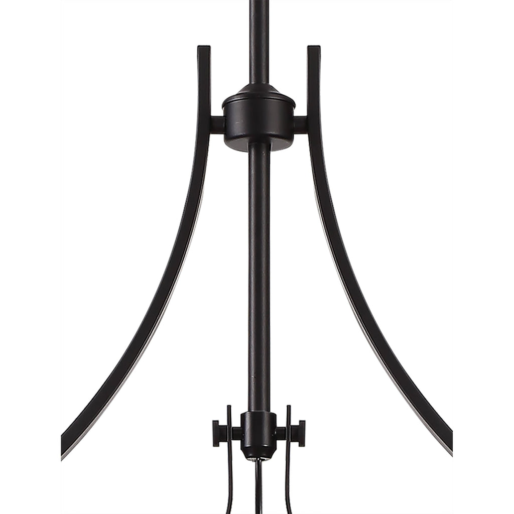 NL83829 Louis 3 Light Linear Pendant Matt Black