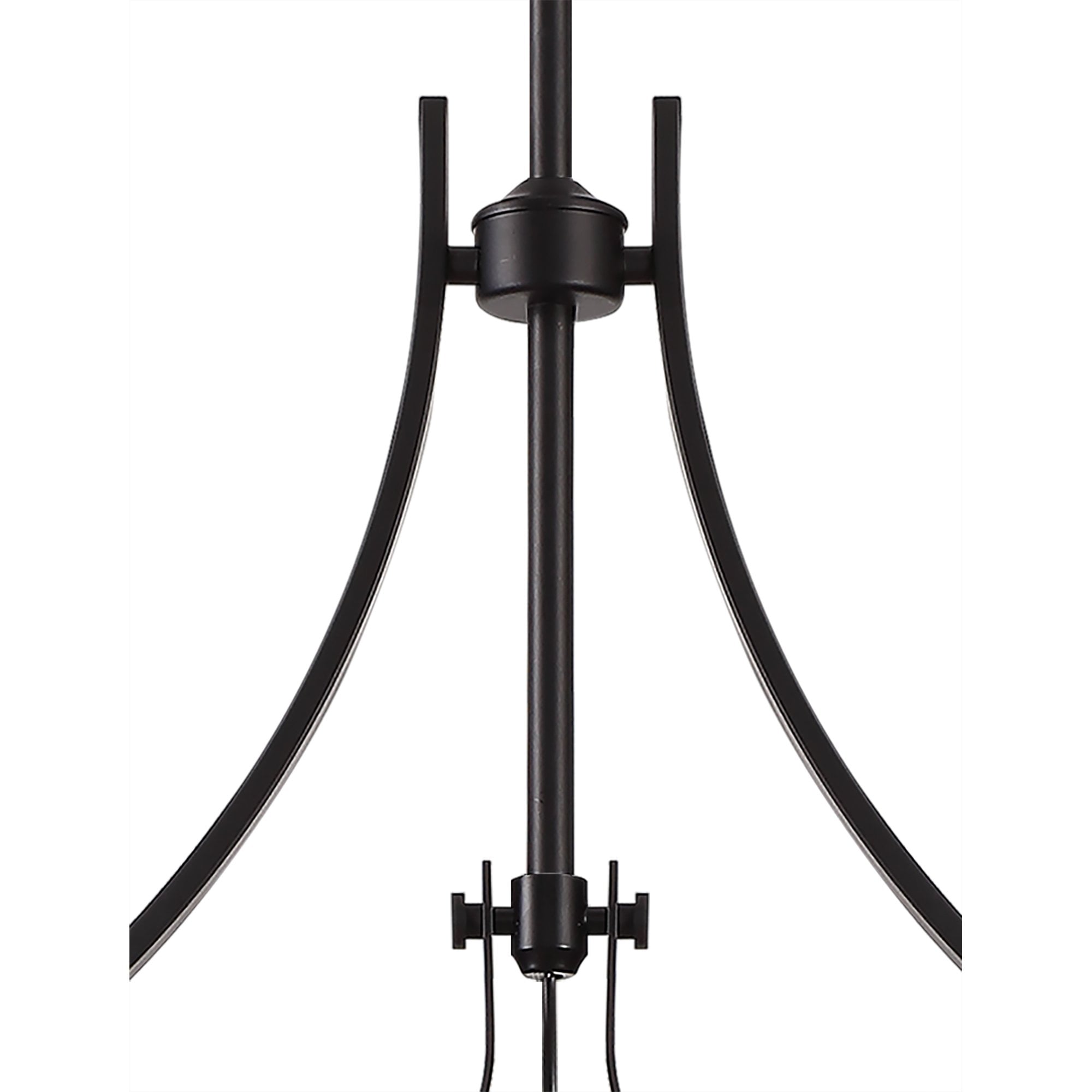 NL83829 Louis 3 Light Linear Pendant Matt Black