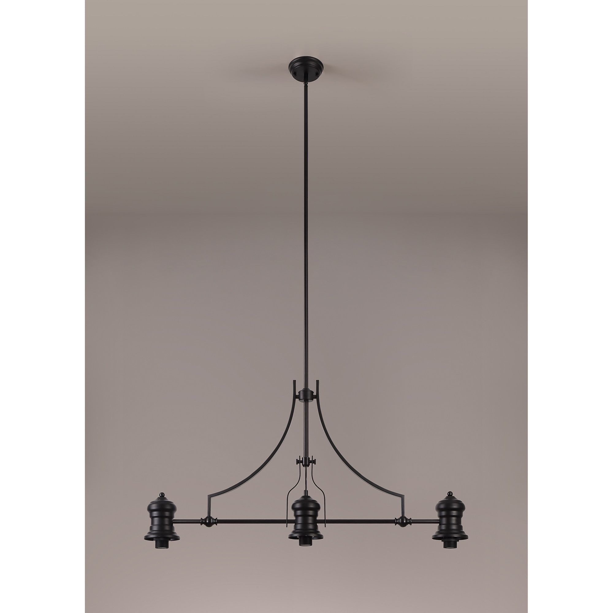 NL83829 Louis 3 Light Linear Pendant Matt Black