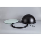NL83839 Louis Shade Matt Black Frosted White
