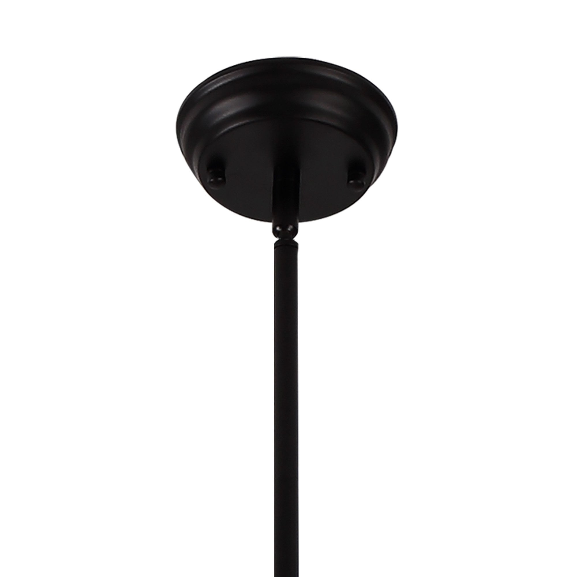 NL86619 Louis 3 Light Linear Pendant Matt Black Frosted White