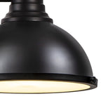 NL86619 Louis 3 Light Linear Pendant Matt Black Frosted White