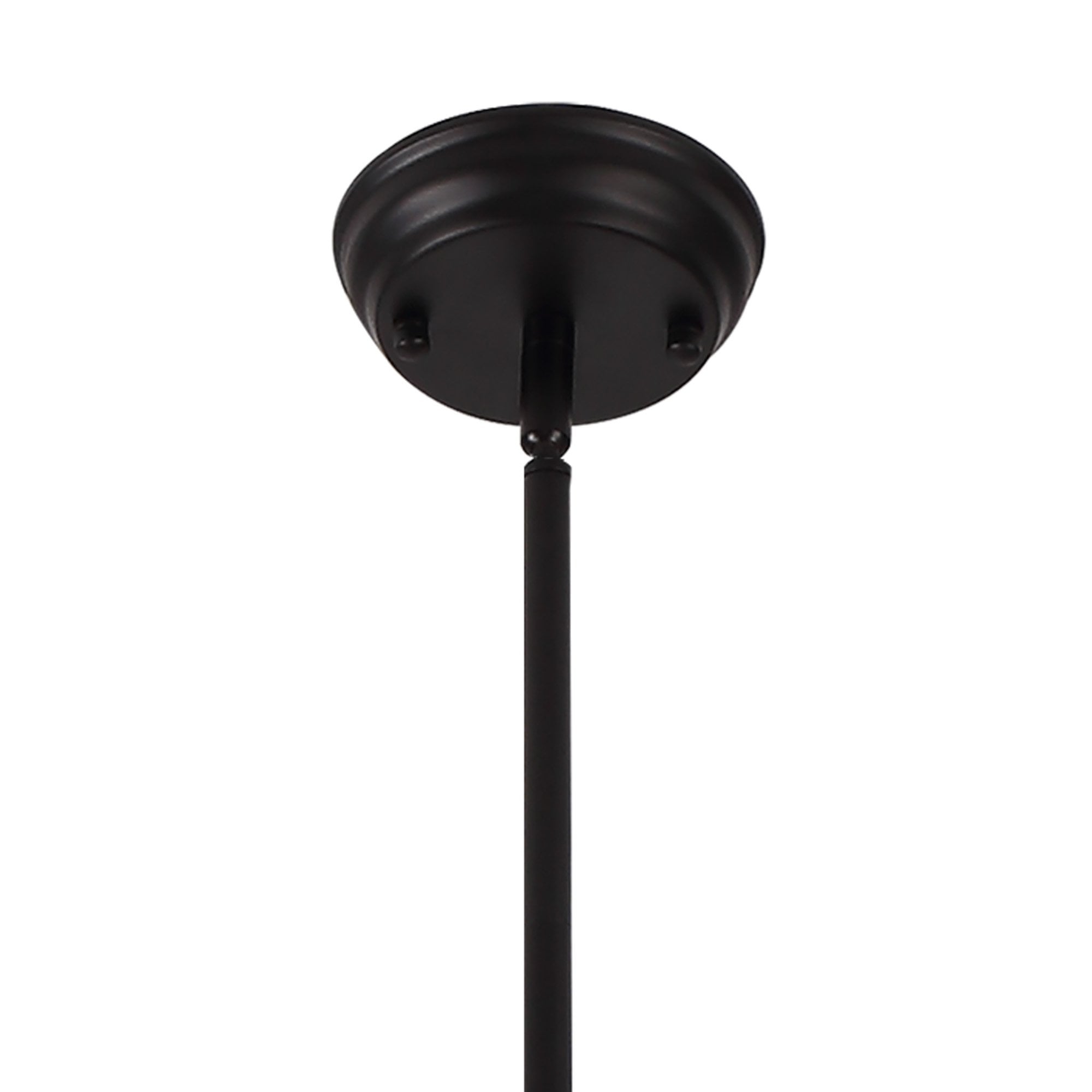 NLK14919 Louis 3 Light Round Pendant Matt Black Smoked