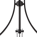 NLK14919 Louis 3 Light Round Pendant Matt Black Smoked