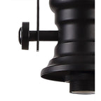 NLK15049 Louis, Umbrian 1 Light Pendant Matt Black Red/Cream