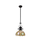 NLK15109 Louis, Chrisy 1 Light Pendant Matt Black Beige