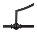 NLK15219 Louis, Heidi 3 Light Linear Pendant Matt Black Orange/Blue