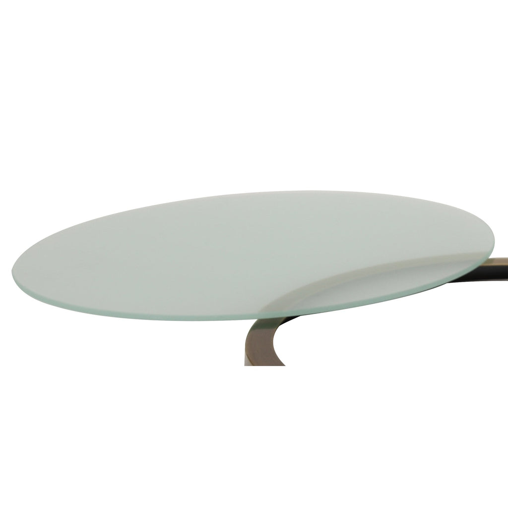 NLK15259 Louis 1 Light Flush Ceiling Light Antique Brass Frosted White