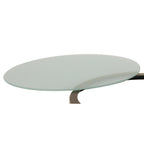 NLK15259 Louis 1 Light Flush Ceiling Light Antique Brass Frosted White