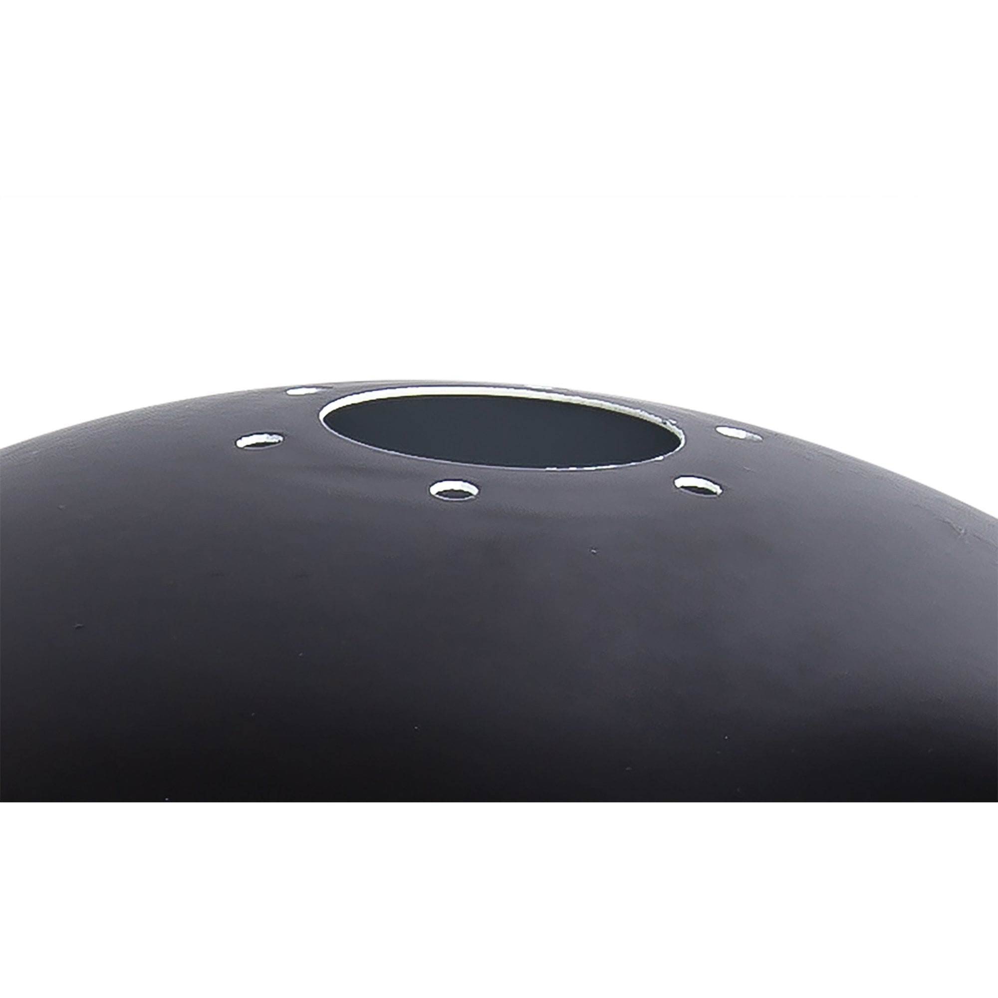 NLK15269 Louis 1 Light Flush Ceiling Light Matt Black Frosted White