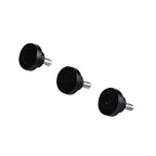 NLK15269 Louis 1 Light Flush Ceiling Light Matt Black Frosted White