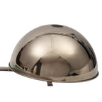 NLK15279 Louis 1 Light Flush Ceiling Light Polished Nickel Frosted White