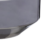 NLK15349 Louis 1 Light Round Pendant Matt Black Smoke