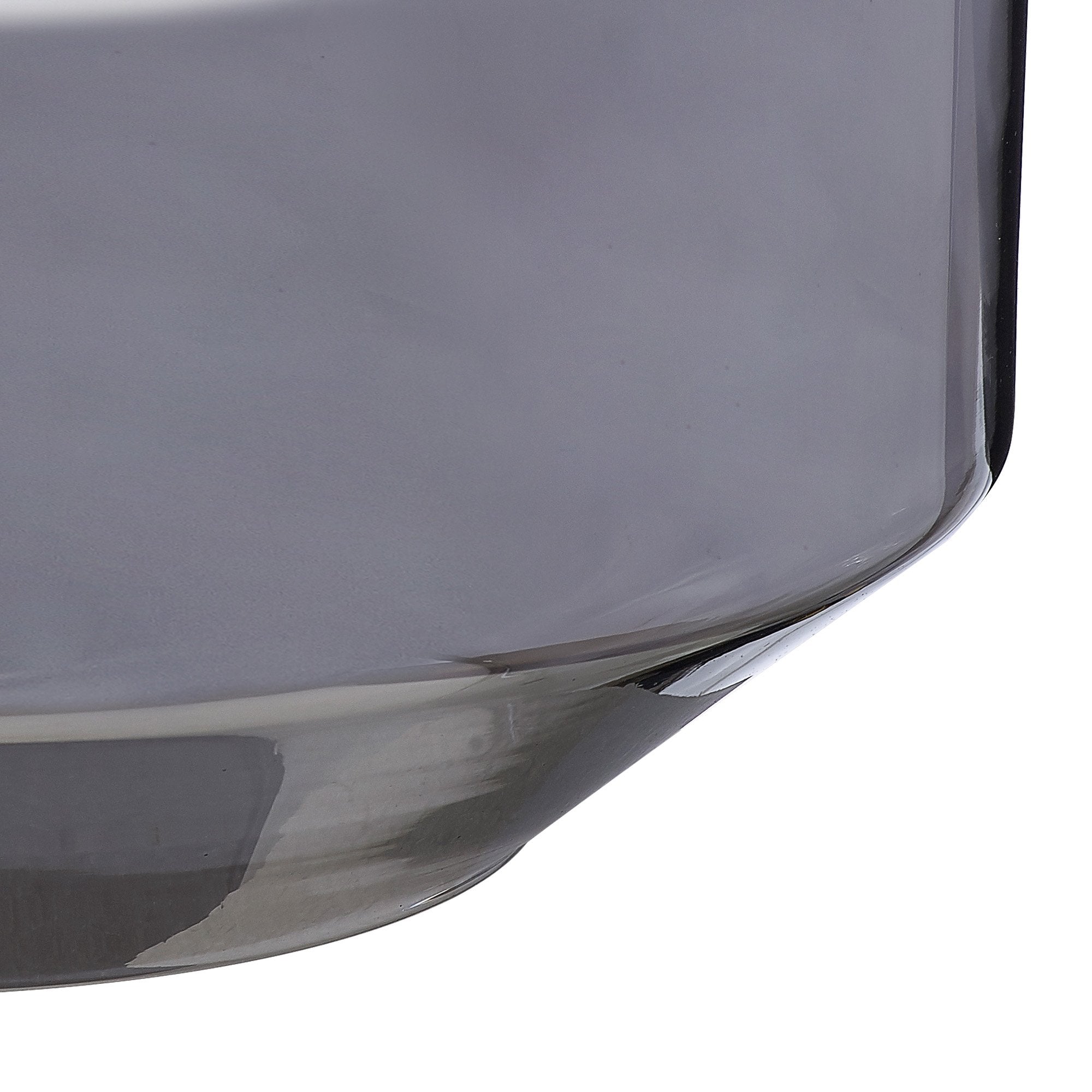 NLK15349 Louis 1 Light Round Pendant Matt Black Smoke
