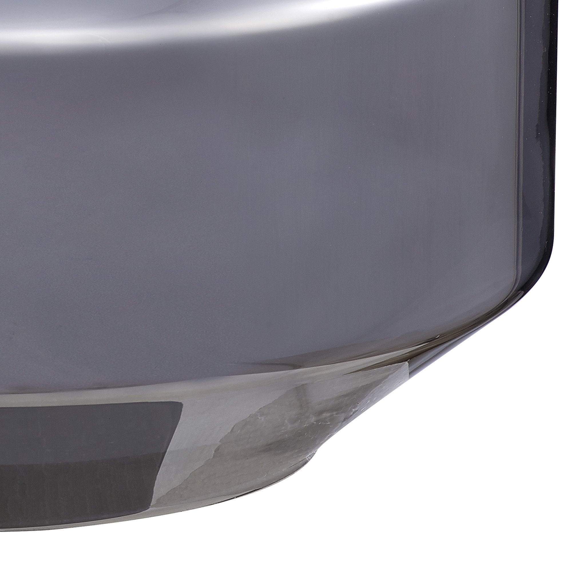 NLK15349 Louis 1 Light Round Pendant Matt Black Smoke